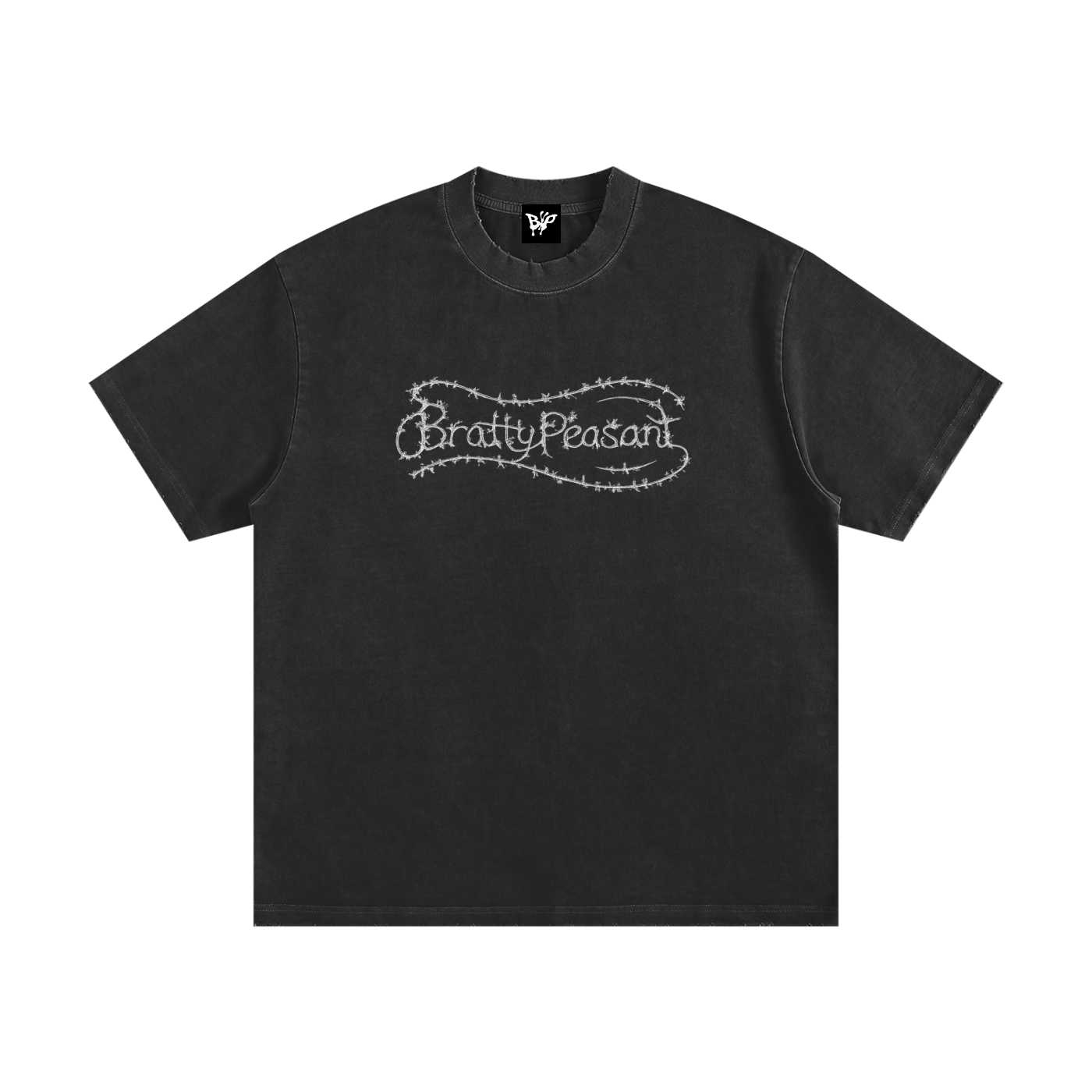 Heavyweight Vintage Washed Frayed T-Shirt