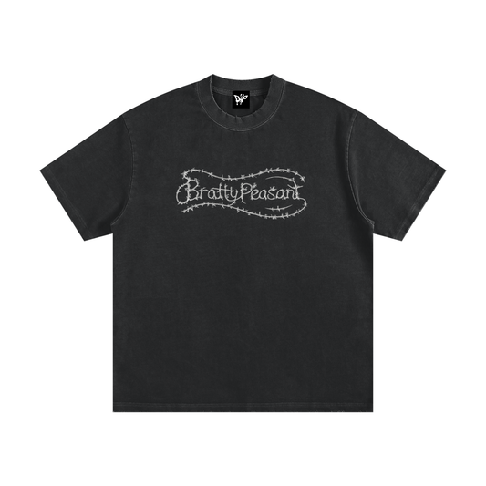Heavyweight Vintage Washed Frayed T-Shirt