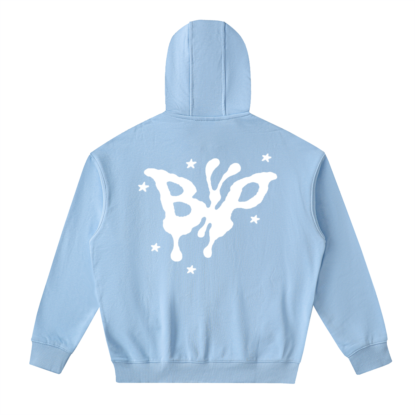 Drop-Shoulder Zip Up Hoodie