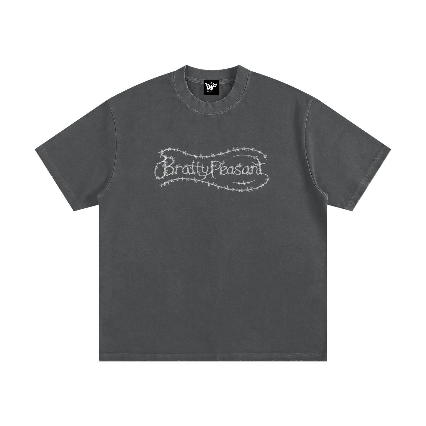 Heavyweight Vintage Washed Frayed T-Shirt