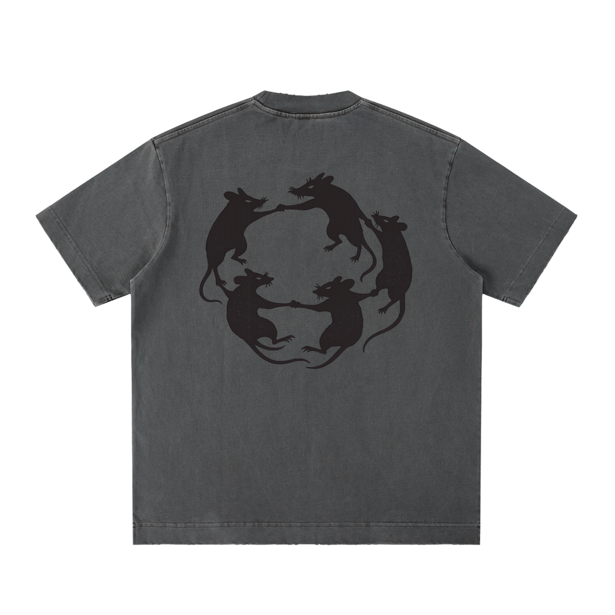 Heavyweight Vintage Washed Frayed T-Shirt