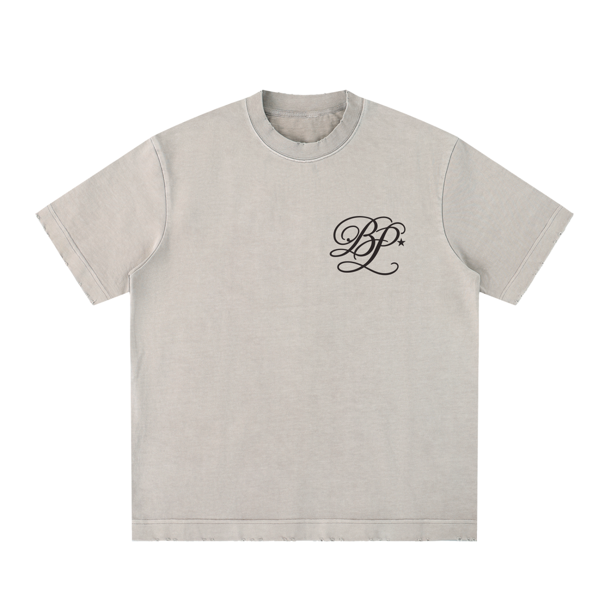 Heavyweight Vintage Washed Frayed T-Shirt