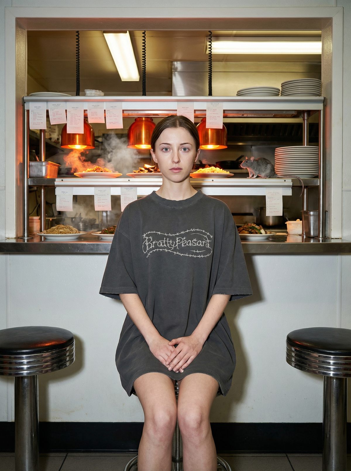 Heavyweight Vintage Washed Frayed T-Shirt
