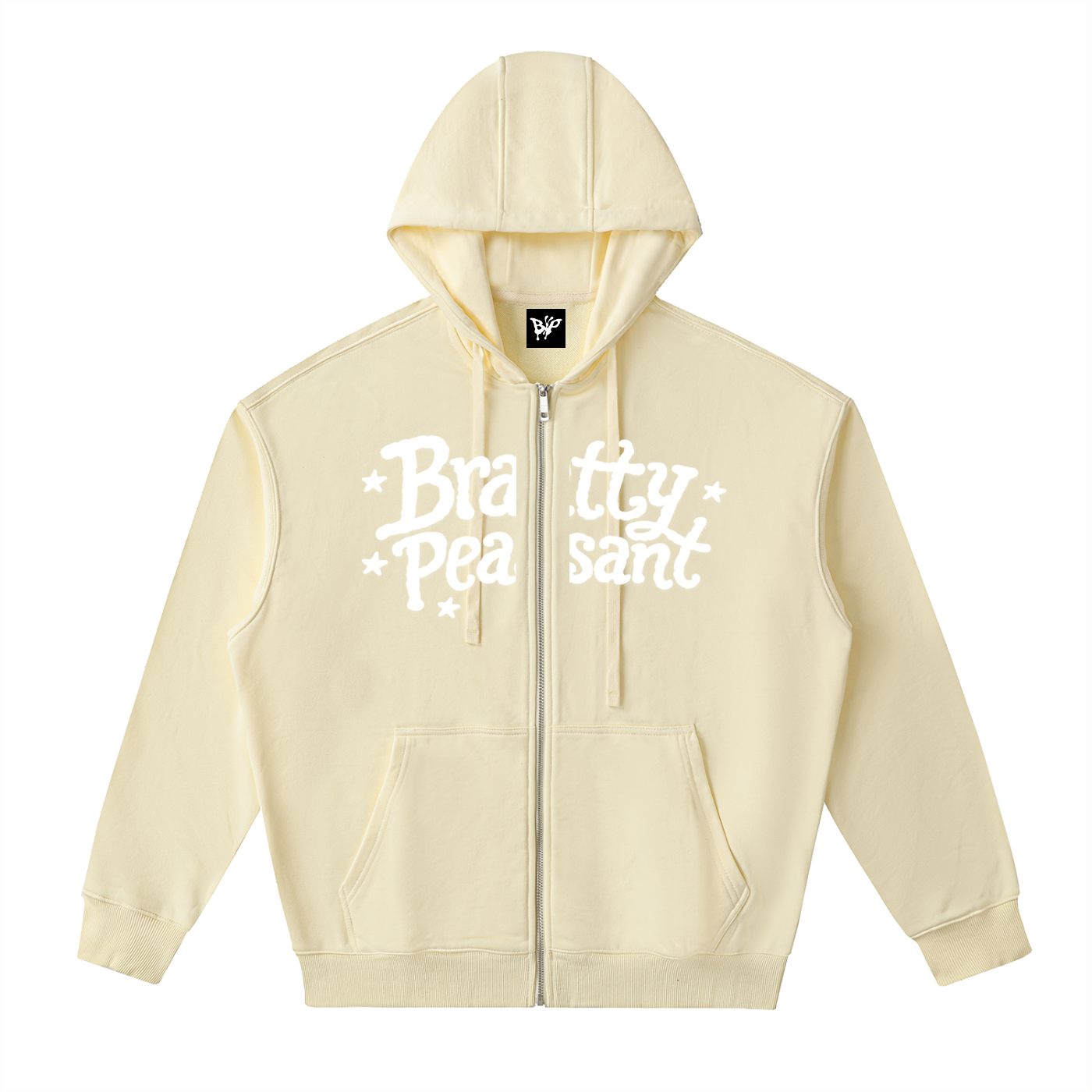 Drop-Shoulder Zip Up Hoodie